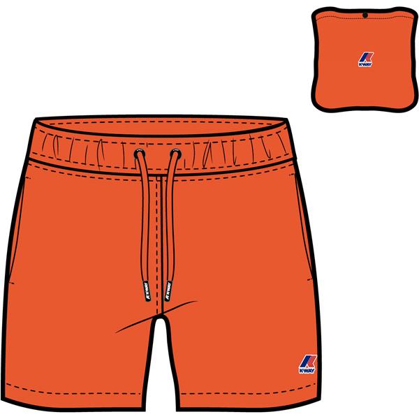 P. LE VRAI OLIVIER FLUO - Bathing Suits - Swimming Trunk - BOY - ORANGE LT