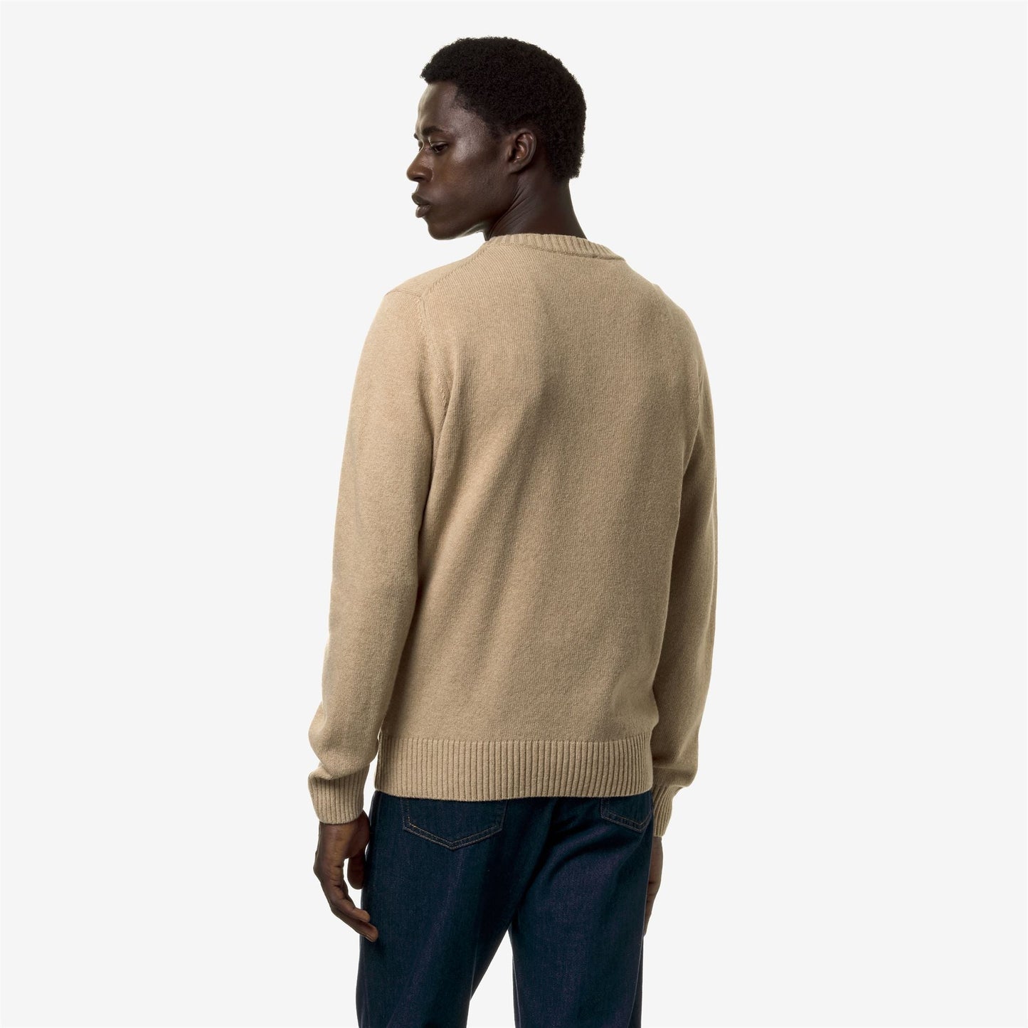 SEBASTIEN LAMBSWOOL - Knitwear - Pull Over - MAN - BROWN TRAVERTINE
