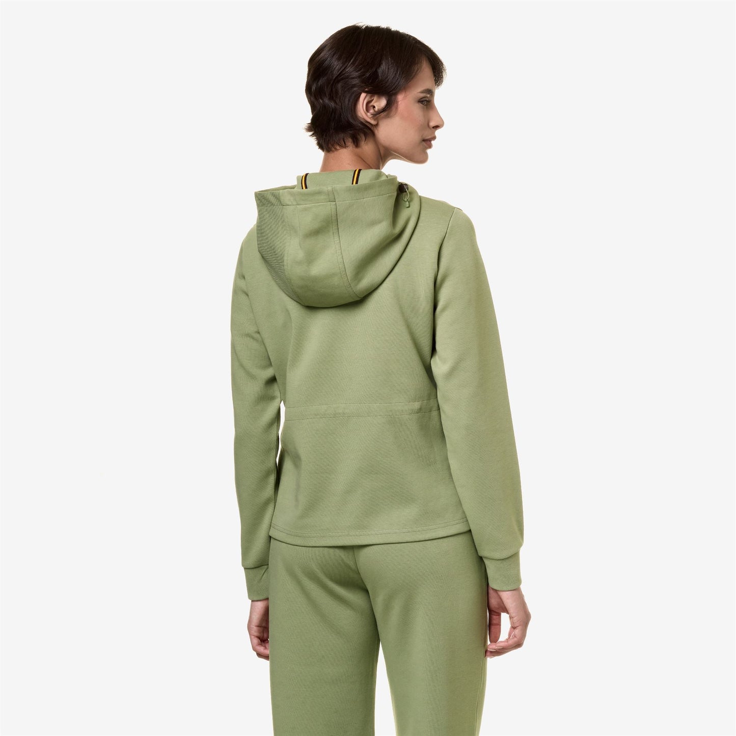 LOGAN INTERLOCK - Fleece - Jumper - WOMAN - GREEN SAGE