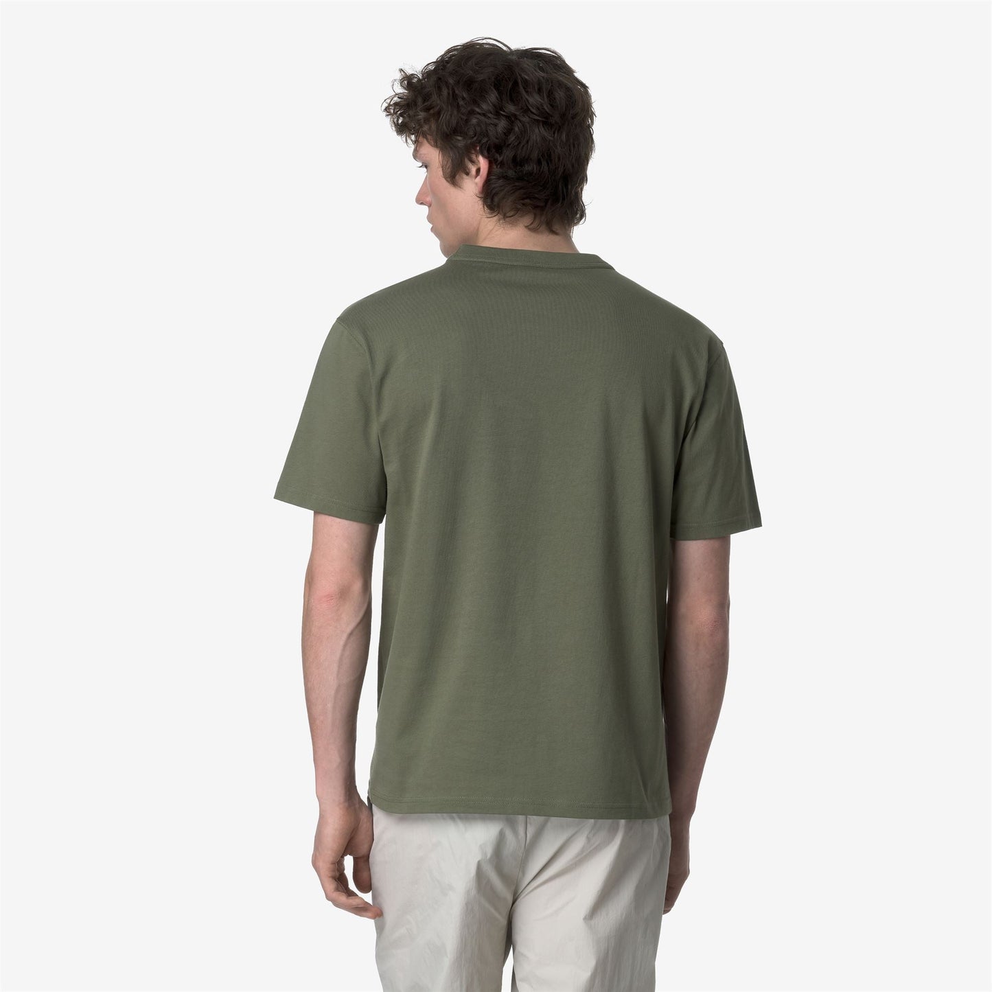 FANTOME CHEST LABEL - T-ShirtsTop - T-Shirt - MAN - GREEN LICHEN