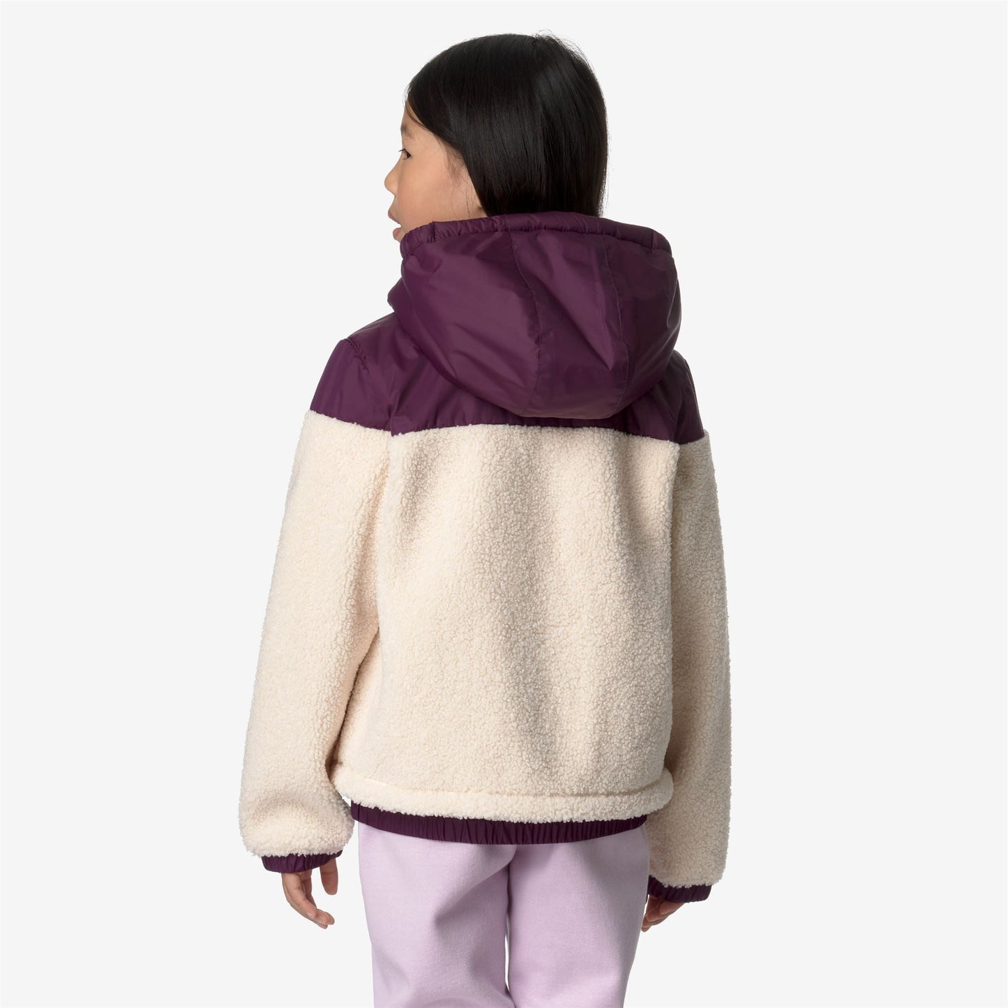 P. JILDAZ ORSETTO - Fleece - Jacket - KID UNISEX - Ecru Violet