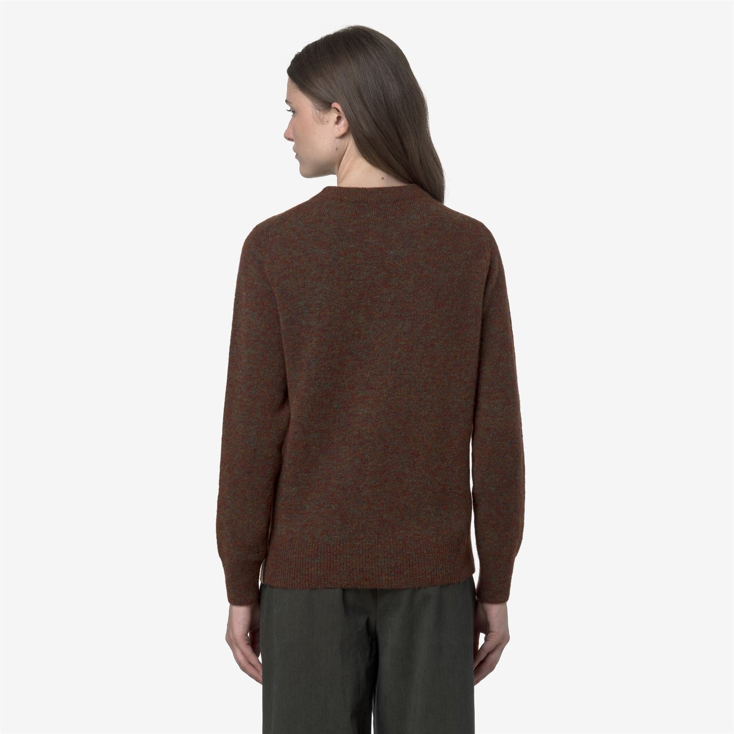 CLARISSE WOOL STRETCH - Knitwear - Pull Over - WOMAN - Brown Coffee Mix