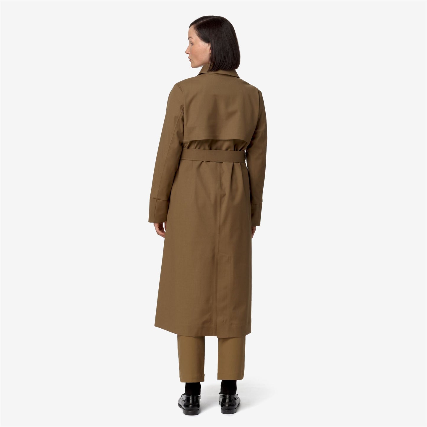 JESEL TECH WOOL BLEND - Jackets - Long - WOMAN - BROWN CORDA-BLUE DEPTH