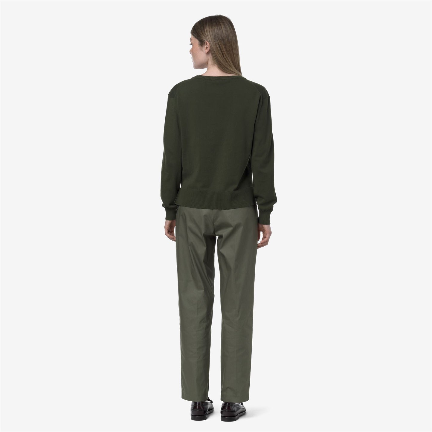 EYRE TWILL TECH - Pants - CHINO - WOMAN - GREEN LICHEN