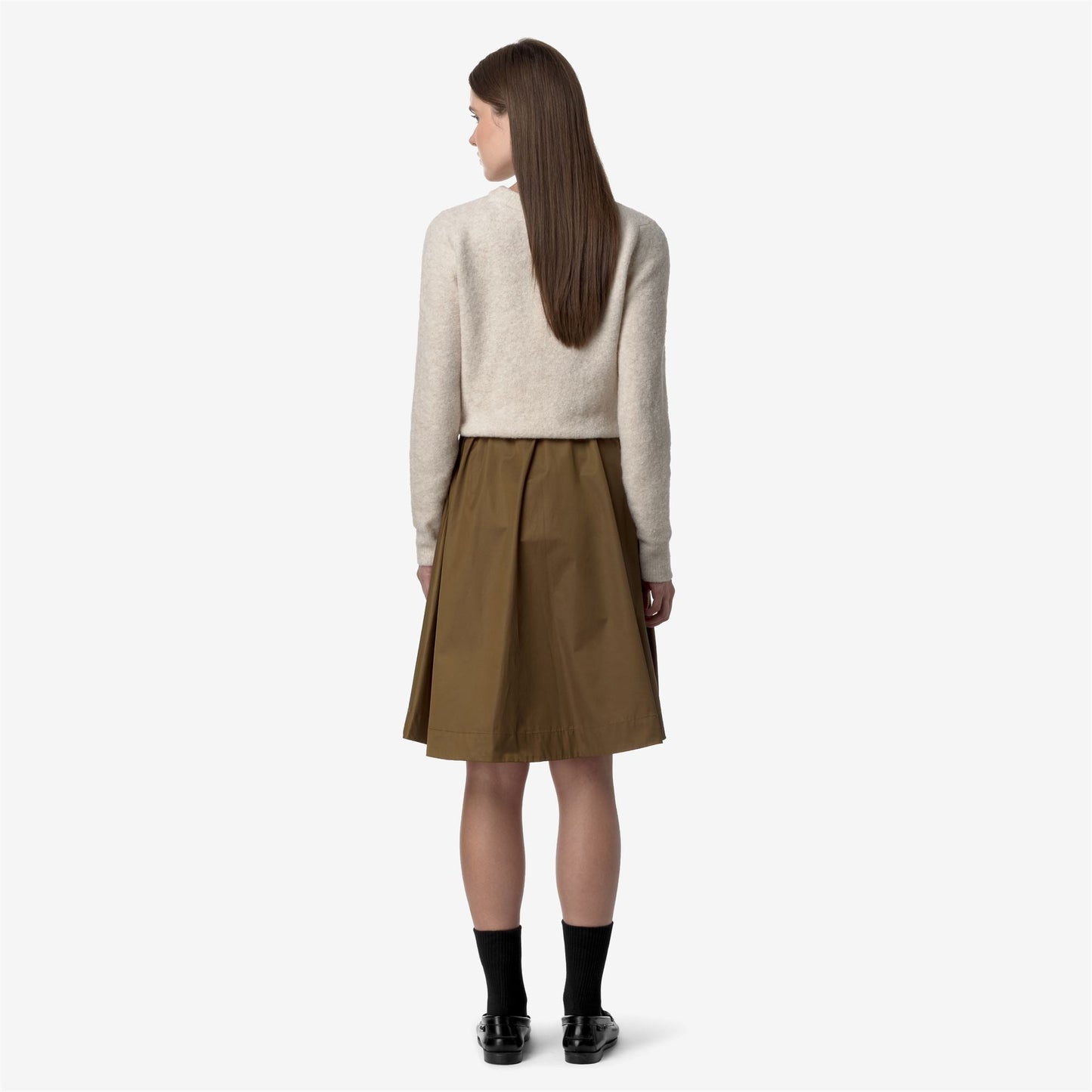 GAELA SATIN - Skirts - Longuette - WOMAN - BROWN CORDA