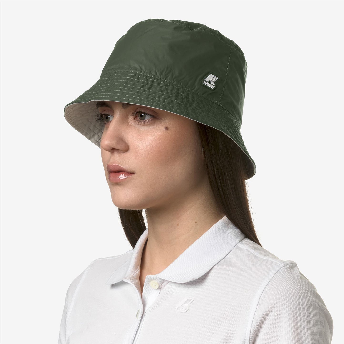 PASCALLE PLUS REVERSIBLE - Headwear - Hat - UNISEX - GREEN C-BEIGE L