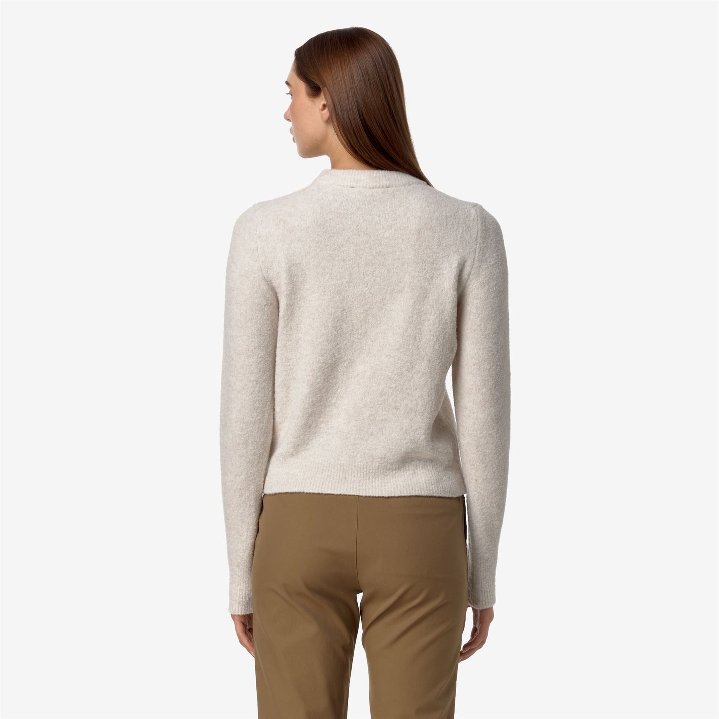 CLARISSE WOOL MERINO BOUCLE - Knitwear - Pull Over - WOMAN - BEIGE MOONBEAM