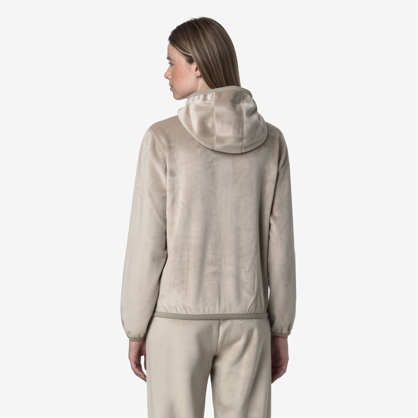 LILY VELOUR POLAR REVERSIBLE - Fleece - Jacket - WOMAN - Beige Cashmere-Beige Cashmere