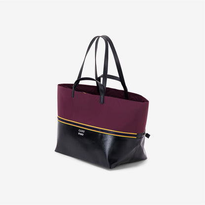 PRATIQUE MEDIUM - Bags - TOTE BAG - UNISEX - Black-Red Dk Amaranto