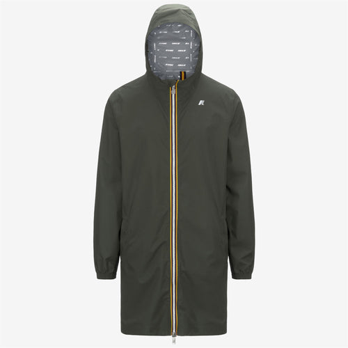 THOMAS STRETCH DOT - Jackets - 3/4 LENGTH - MAN - GREEN BLACKISH