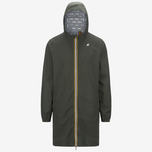 THOMAS STRETCH DOT - Jackets - 3/4 LENGTH - MAN - GREEN BLACKISH