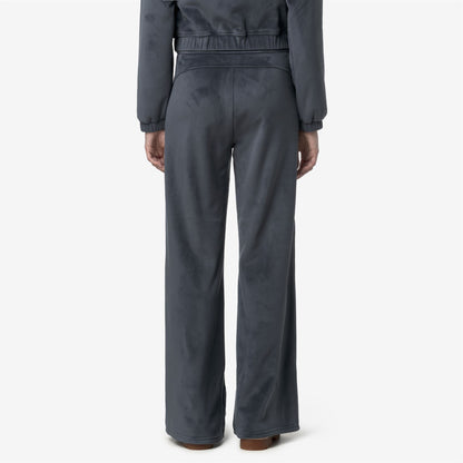 JENNY VELOUR POLAR - Pants - Sport Trousers - WOMAN - Blue Airforce Combo