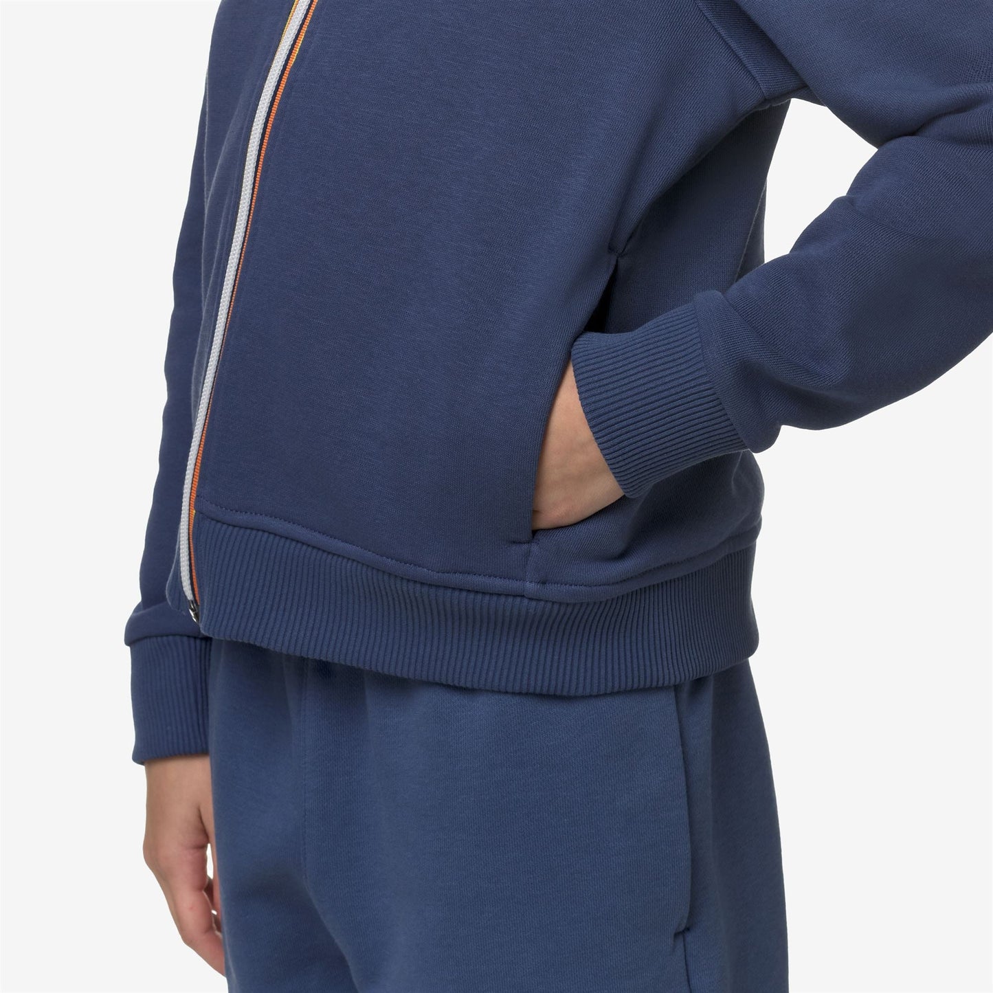 P. LE VRAI ARNEL POLY COTTON - Fleece - Jacket - KID UNISEX - BLUE INDIGO