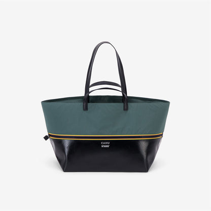 PRATIQUE MEDIUM - Bags - TOTE BAG - UNISEX - Black-Green Greysh