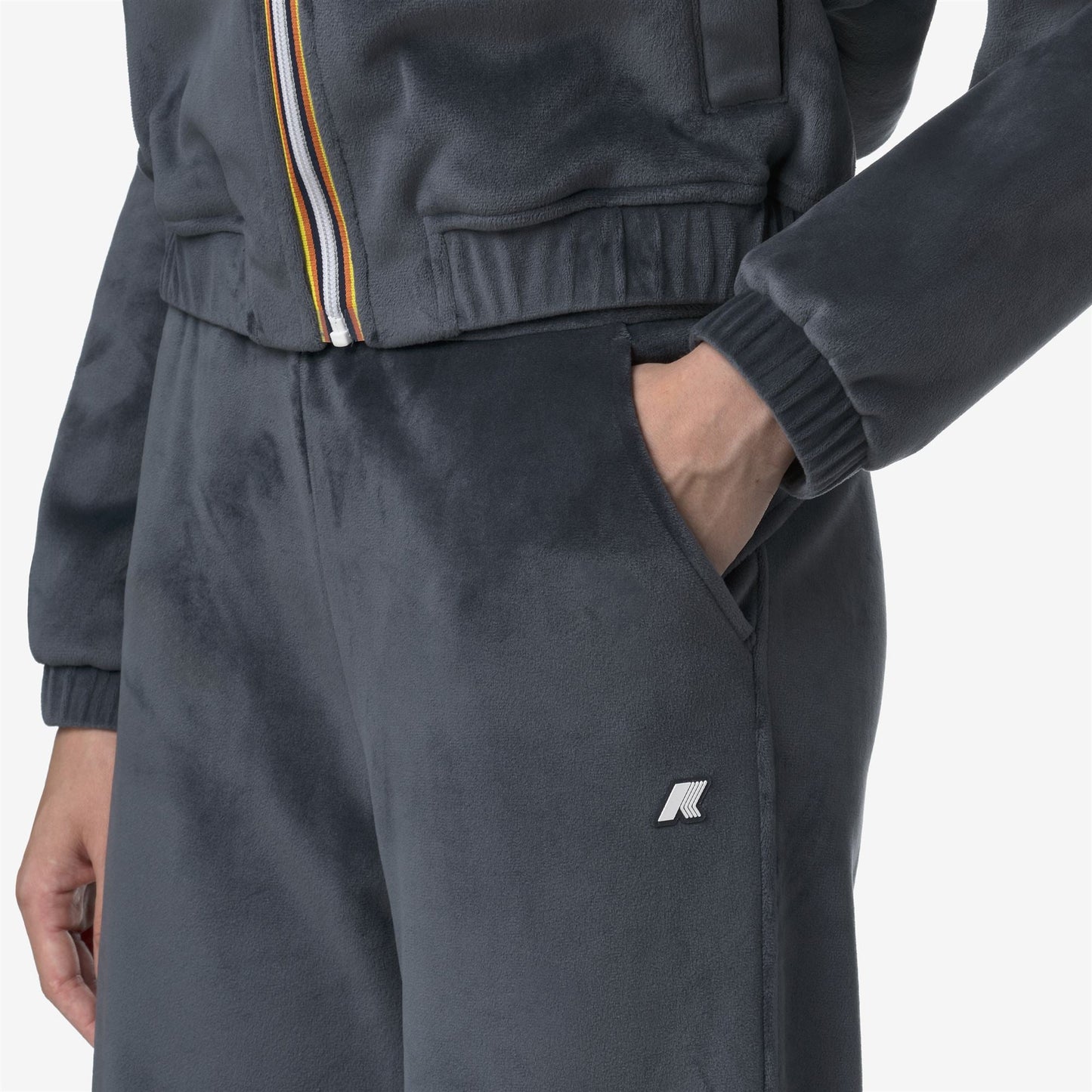 JENNY VELOUR POLAR - Pants - Sport Trousers - WOMAN - Blue Airforce Combo