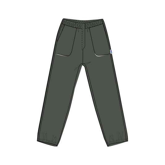 7002 PANTS - Pants - Sport Trousers - UNISEX - GREEN BLACKISH