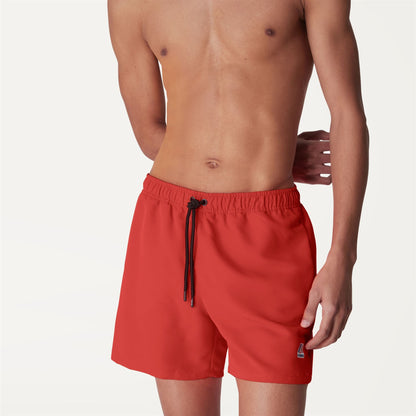 LE VRAI Olivier - Bathing Suits - Swimming Trunk - MAN - RED PAPAVERO
