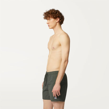 LE VRAI Olivier - Bathing Suits - Swimming Trunk - MAN - GREEN BLACKISH