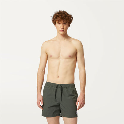 LE VRAI Olivier - Bathing Suits - Swimming Trunk - MAN - GREEN BLACKISH
