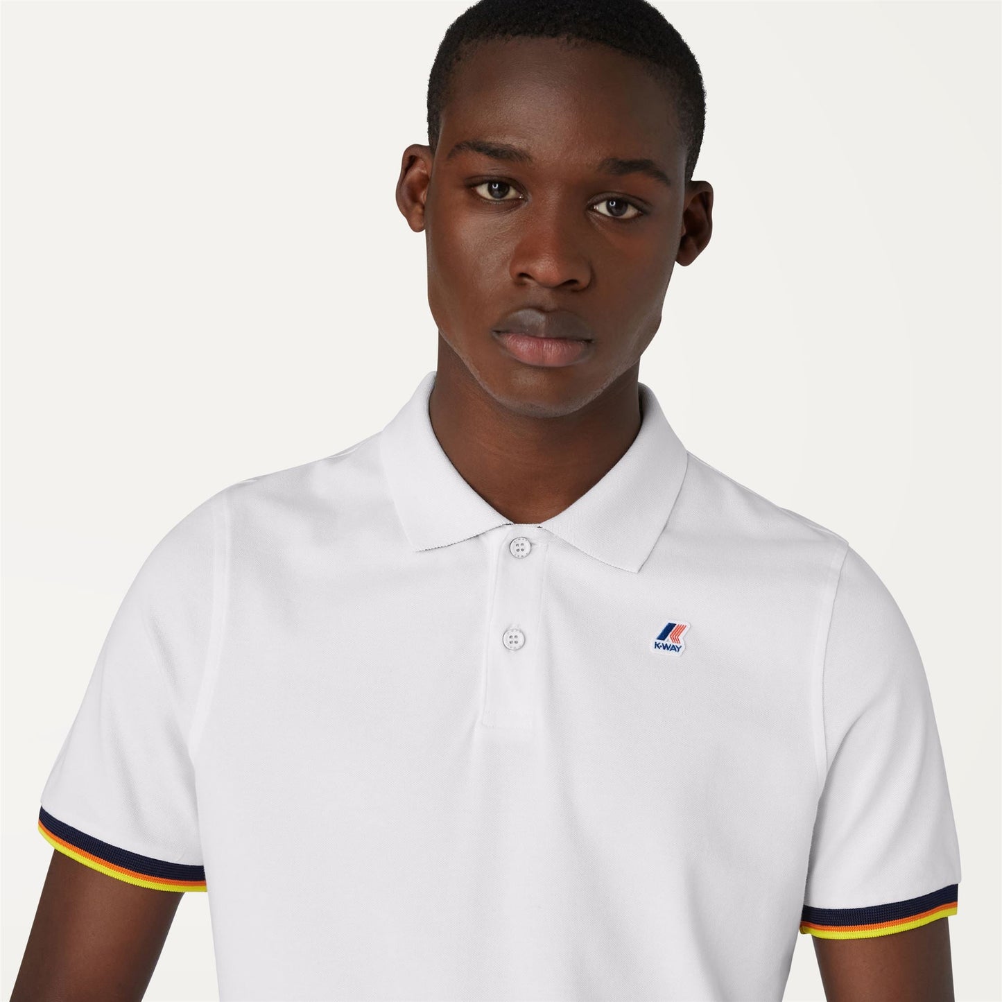 VINCENT CONTRAST STRETCH - Polo Shirts - Polo - MAN - WHITE