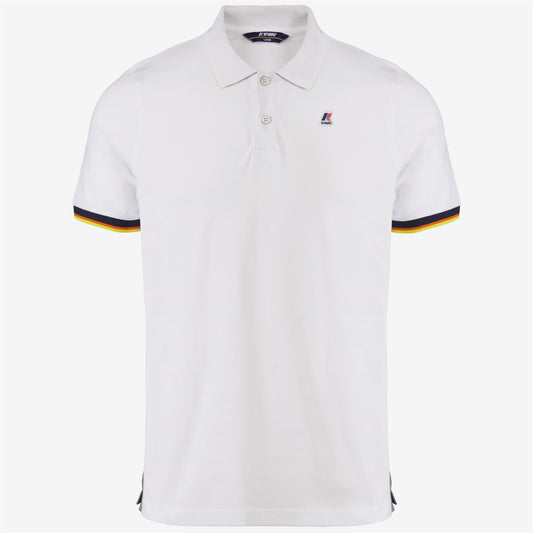 VINCENT CONTRAST STRETCH - Polo Shirts - Polo - MAN - WHITE
