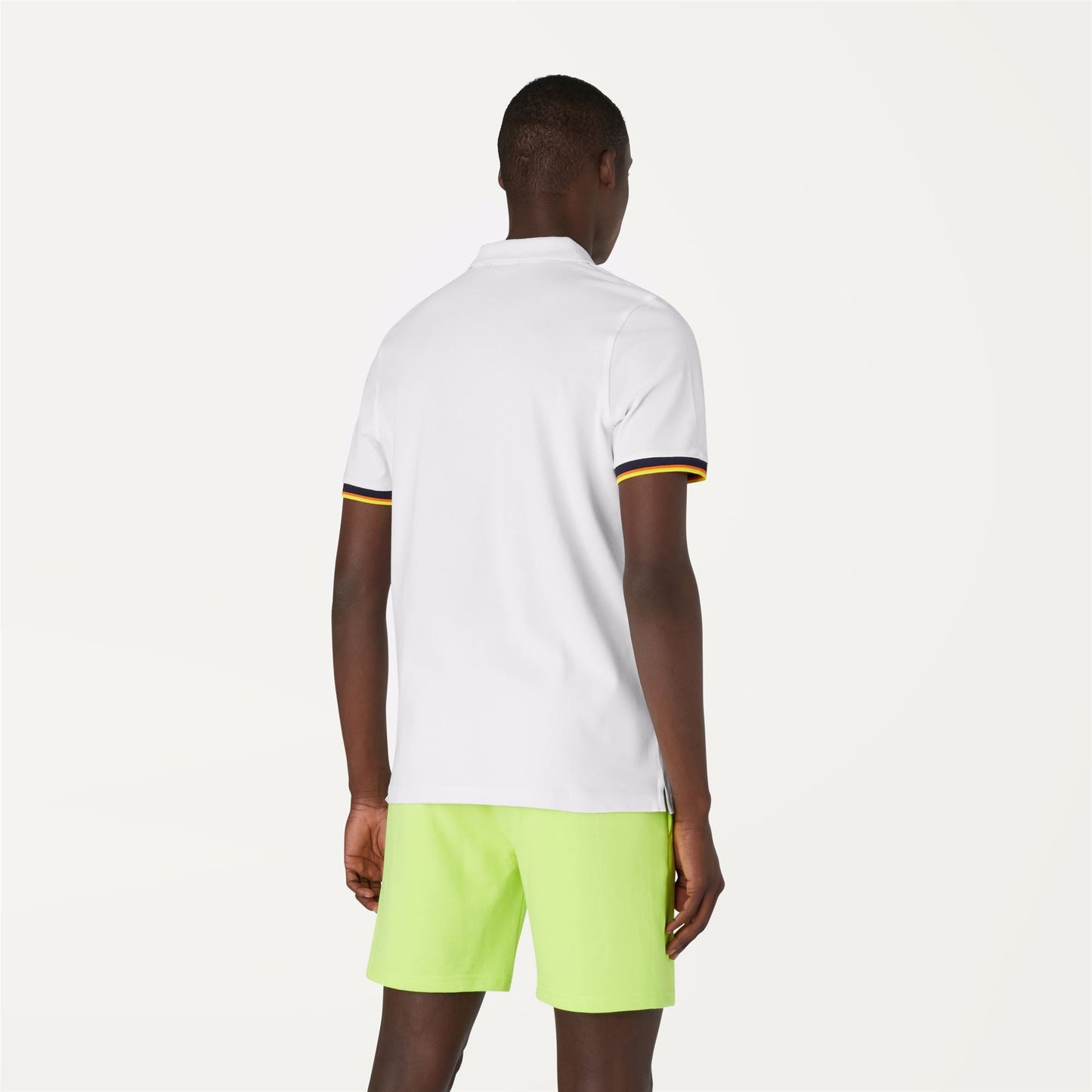 VINCENT CONTRAST STRETCH - Polo Shirts - Polo - MAN - WHITE