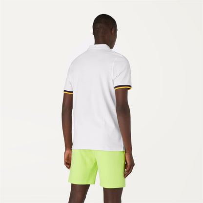 VINCENT CONTRAST STRETCH - Polo Shirts - Polo - MAN - WHITE