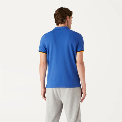 VINCENT CONTRAST STRETCH - Polo Shirts - Polo - MAN - BLUE ROYAL