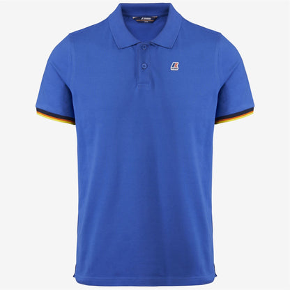 VINCENT CONTRAST STRETCH - Polo Shirts - Polo - MAN - BLUE ROYAL