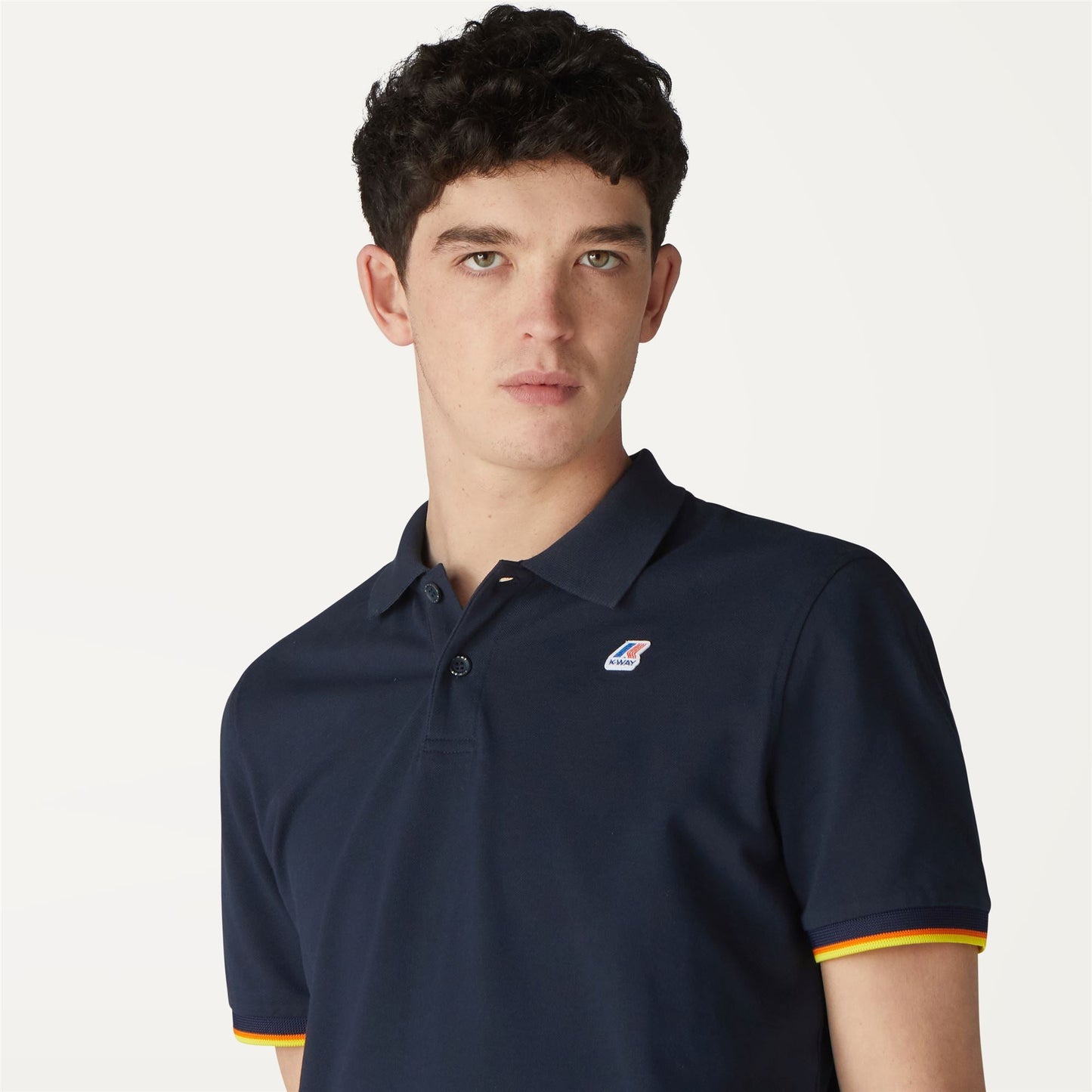VINCENT CONTRAST STRETCH - Polo Shirts - Polo - MAN - BLUE DEPTH