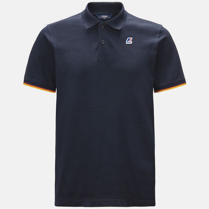 VINCENT CONTRAST STRETCH - Polo Shirts - Polo - MAN - BLUE DEPTH
