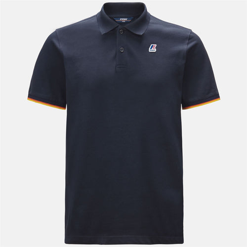 VINCENT CONTRAST STRETCH - Polo Shirts - Polo - MAN - BLUE DEPTH