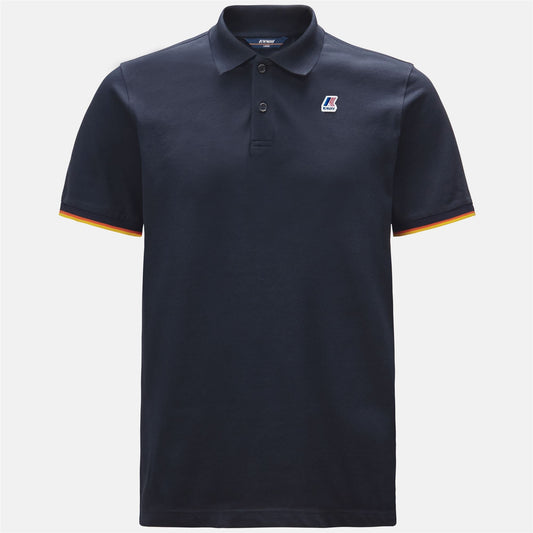 VINCENT CONTRAST STRETCH - Polo Shirts - Polo - MAN - BLUE DEPTH