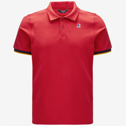 VINCENT CONTRAST STRETCH - Polo Shirts - Polo - MAN - RED