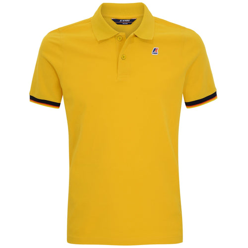 VINCENT CONTRAST STRETCH - Polo Shirts - Polo - MAN - YELLOW DK