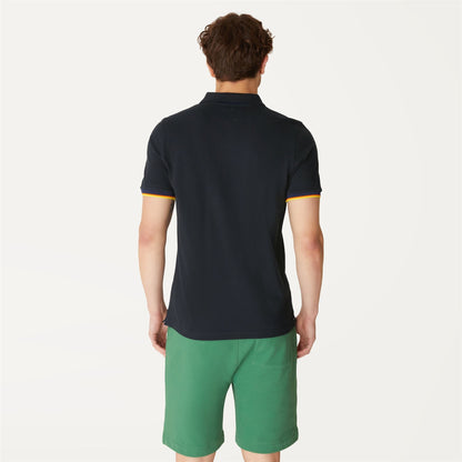 VINCENT CONTRAST STRETCH - Polo Shirts - Polo - MAN - BLACK PURE