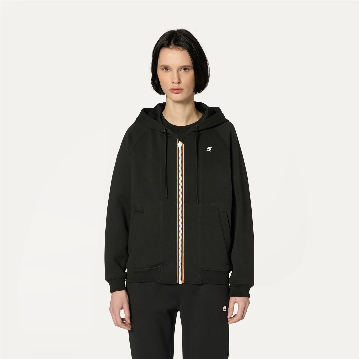 LYDIE LIGHT SPACER - Fleece - Jacket - WOMAN - BLACK PURE