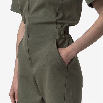 ODET INTERLOCK - Sport Suits - TRACKSUIT - WOMAN - GREEN LICHEN