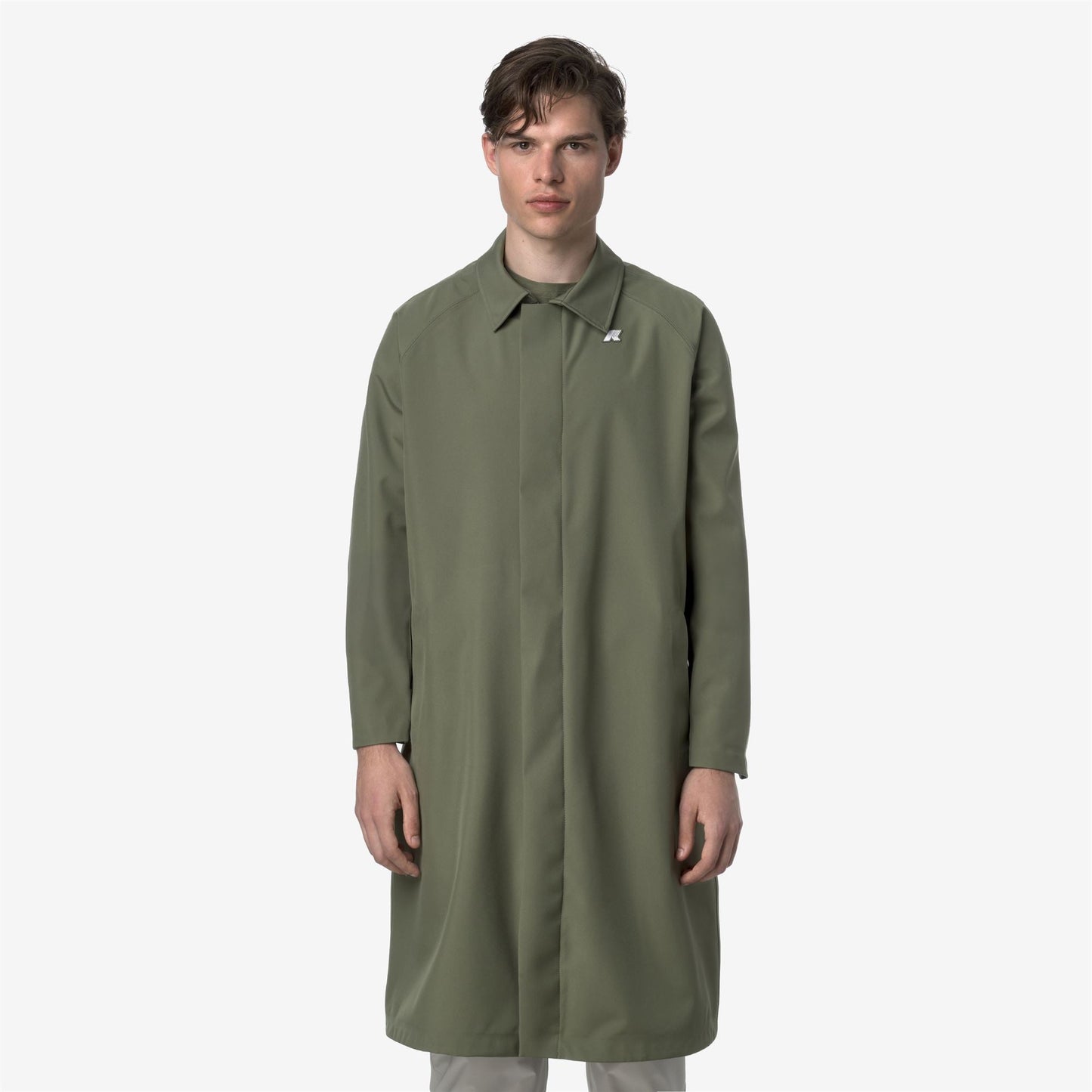 MONTAGUE BONDED JERSEY - Jackets - Long - MAN - GREEN LICHEN