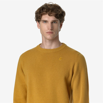 SEBASTIEN LAMBSWOOL - Knitwear - Pull  Over - MAN - YELLOW CAMEL