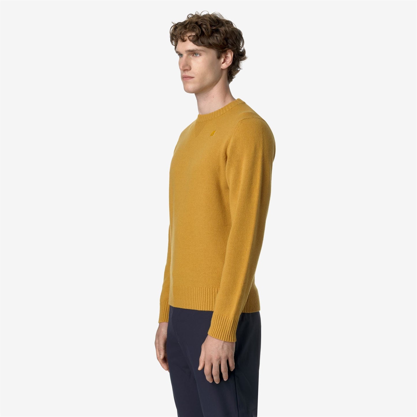 SEBASTIEN LAMBSWOOL - Knitwear - Pull  Over - MAN - YELLOW CAMEL