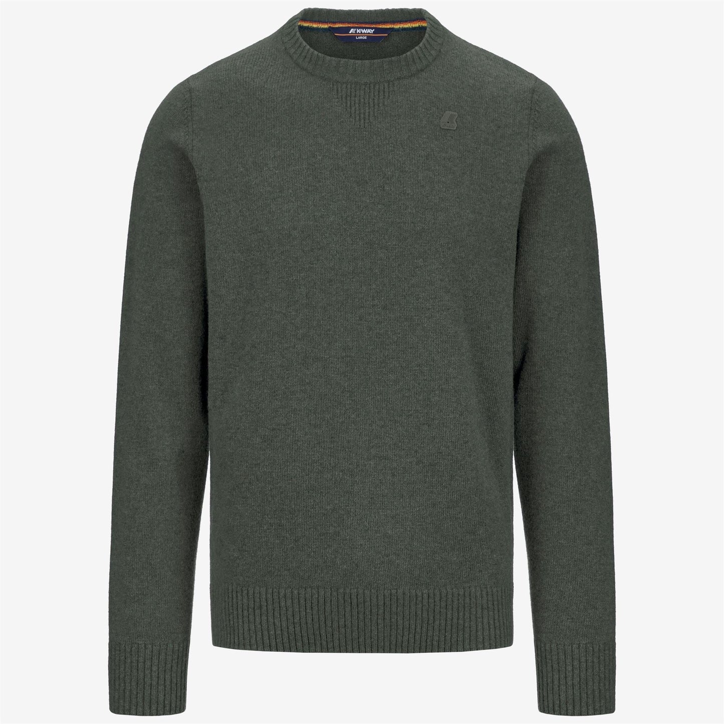 SEBASTIEN LAMBSWOOL - Knitwear - Pull  Over - MAN - GREEN BLACKISH