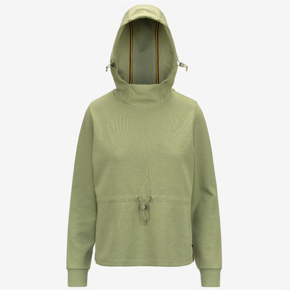 LOGAN INTERLOCK - Fleece - Jumper - WOMAN - GREEN SAGE