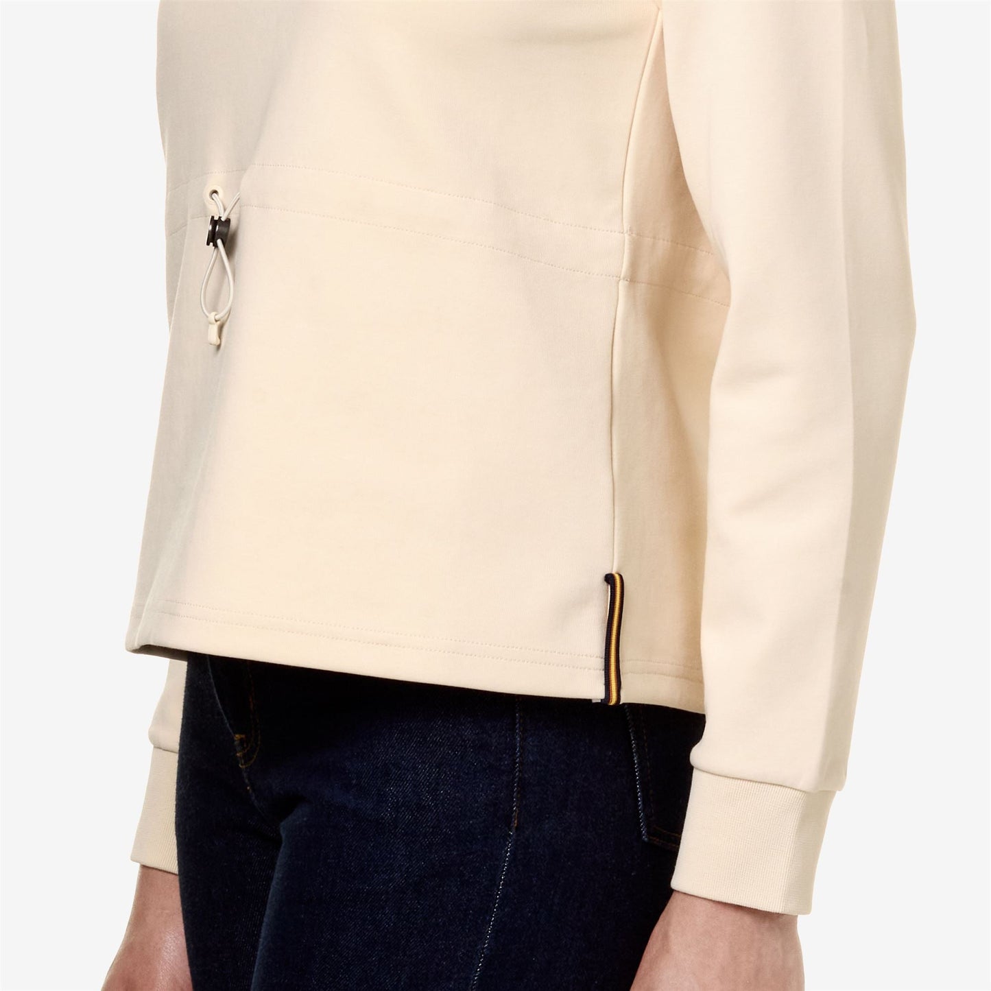 LOGAN INTERLOCK - Fleece - Jumper - WOMAN - BEIGE SHORTBREAD