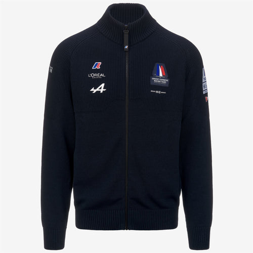 AULT ORIENT EXPRESS TEAM AC - Knitwear - Jacket - UNISEX - BLUE DRESS