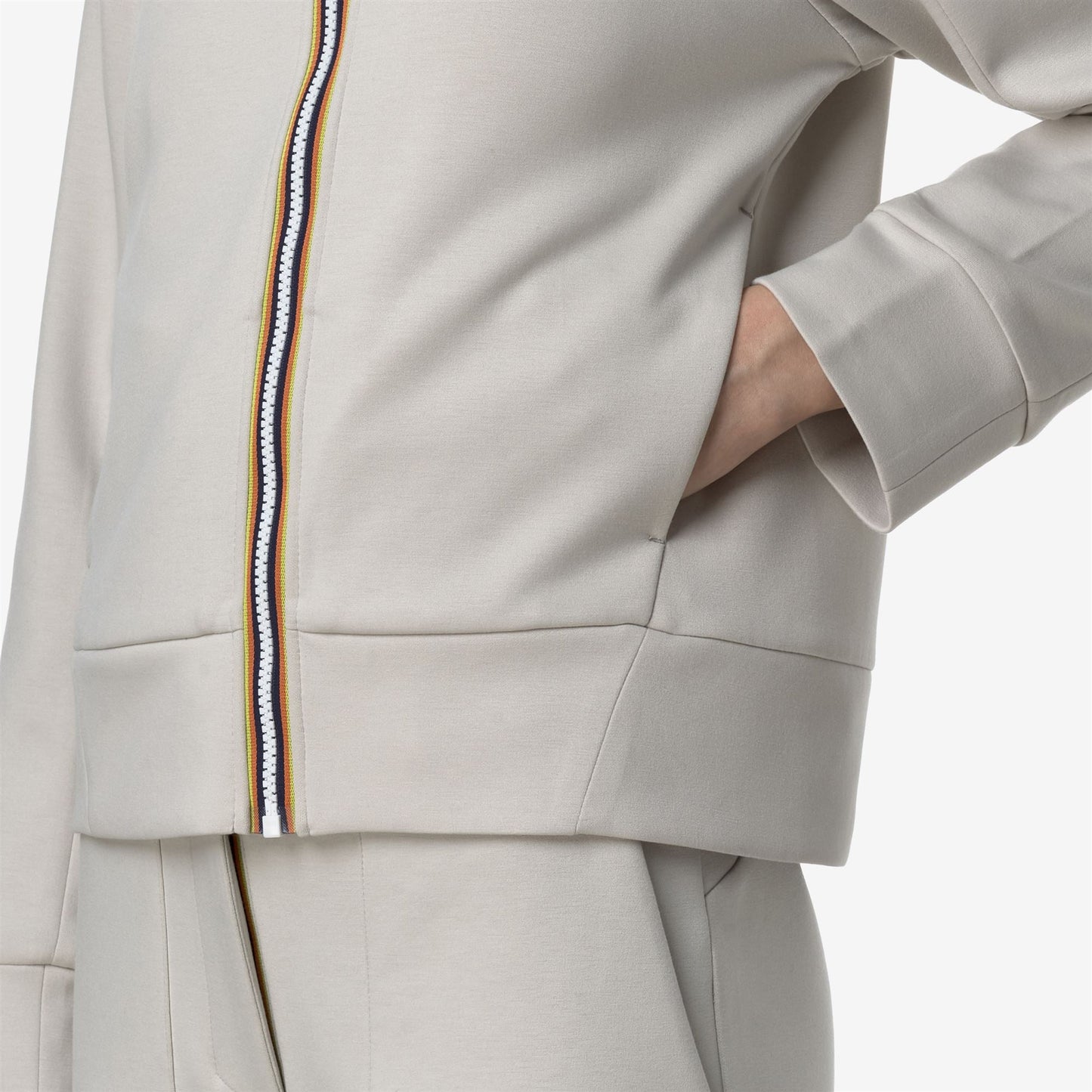 DIVINE LIGHT SPACER - Fleece - Jacket - WOMAN - BEIGE LT