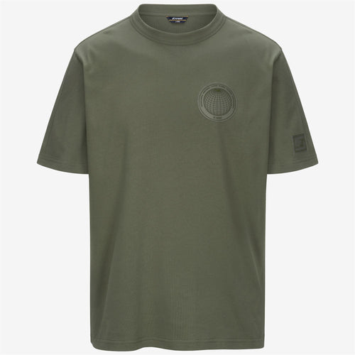 FANTOME CHEST LABEL - T-ShirtsTop - T-Shirt - MAN - GREEN LICHEN