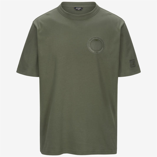 FANTOME CHEST LABEL - T-ShirtsTop - T-Shirt - MAN - GREEN LICHEN