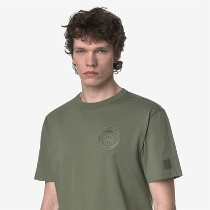 FANTOME CHEST LABEL - T-ShirtsTop - T-Shirt - MAN - GREEN LICHEN