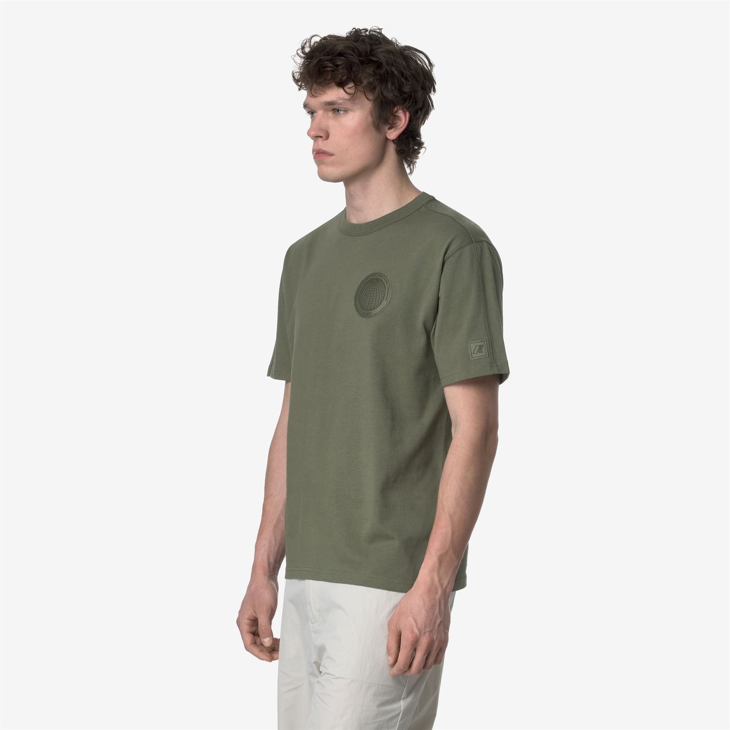 FANTOME CHEST LABEL - T-ShirtsTop - T-Shirt - MAN - GREEN LICHEN